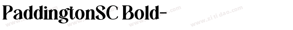 PaddingtonSC Bold字体转换